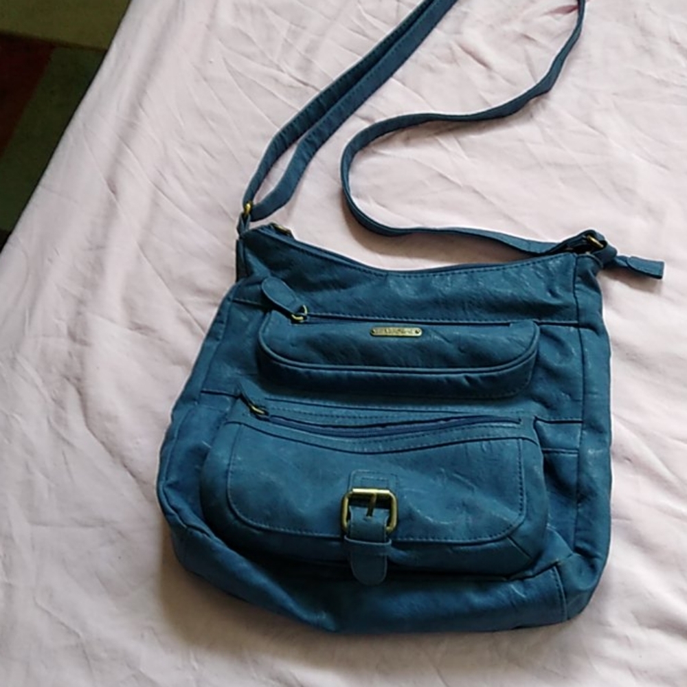 Multi Sac Blue Cross Body Purse
